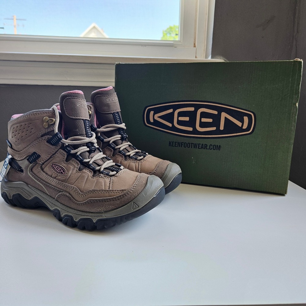 Keen Targhee IV Mid WP W Hiking Boots Brindle Nostalgia Rose Womens 7.5